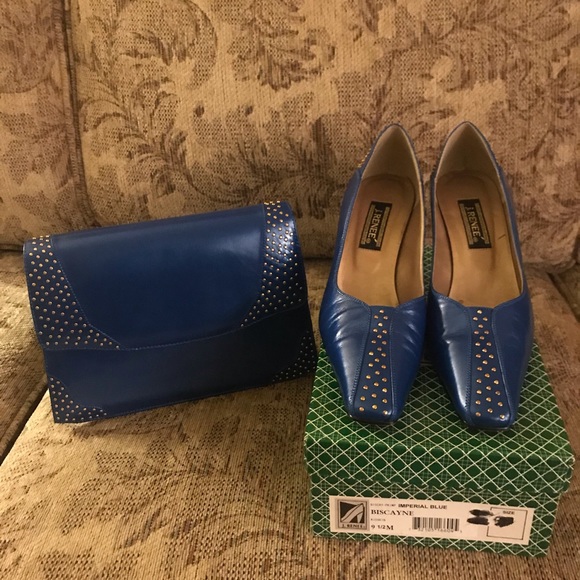 J.Renee Shoes - 9.5 M J Renee imperial blue pumps/matching purse